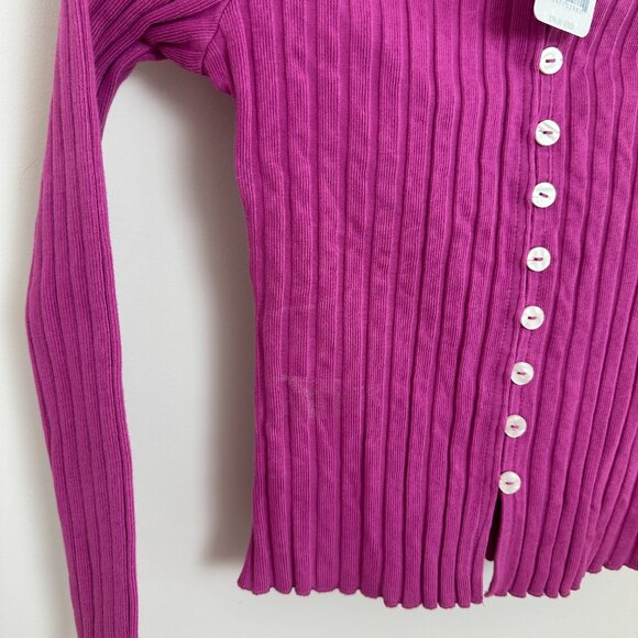 FREE PEOPLE Tilly Long-Sleeve Cardi in Spring Bud Size Small NWT - Picture 6 of 8